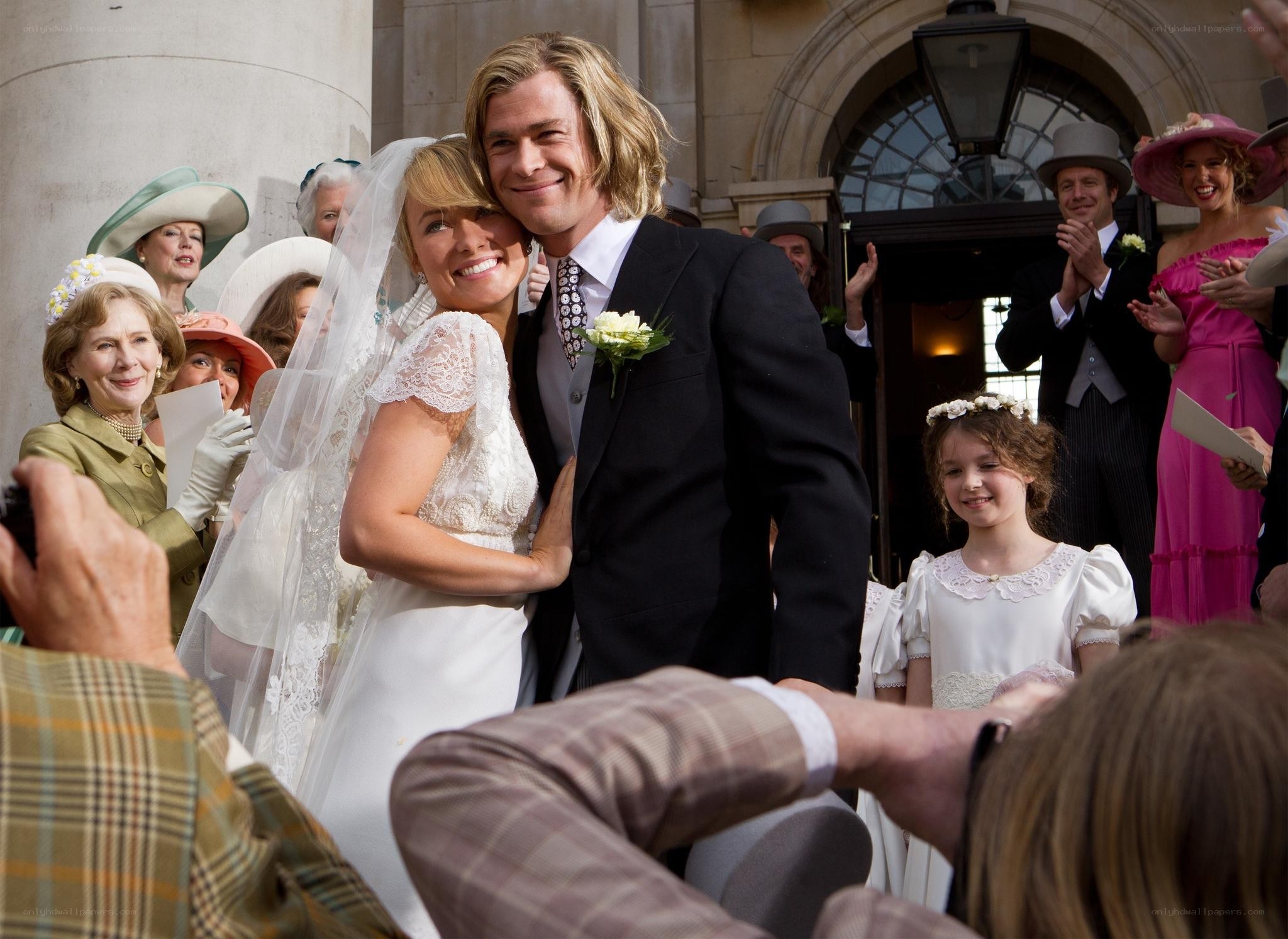 Bride and groom at wedding