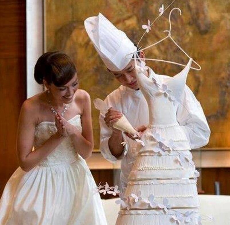 Bride and Groom Cake