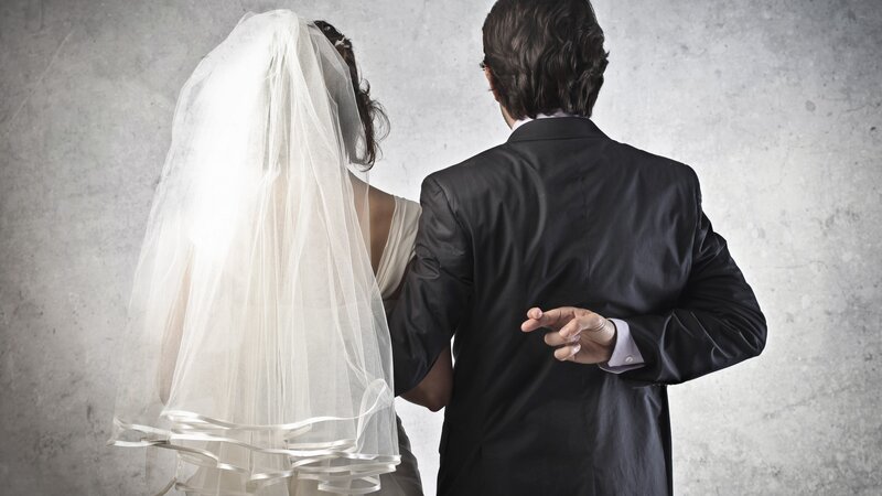 Bride and Groom Couple — White, Dramatic, Photograph, Veil