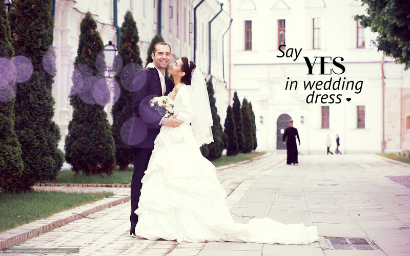 Bride and Groom Couple — White, Romantic, Afternoon, Photograph, Building