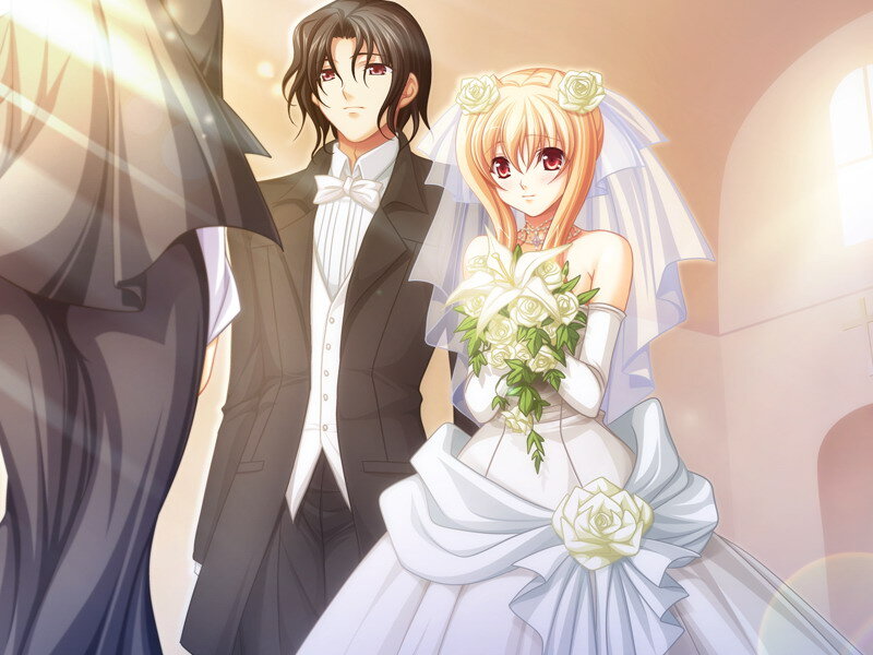 Bride and Groom Couple — White, Serene