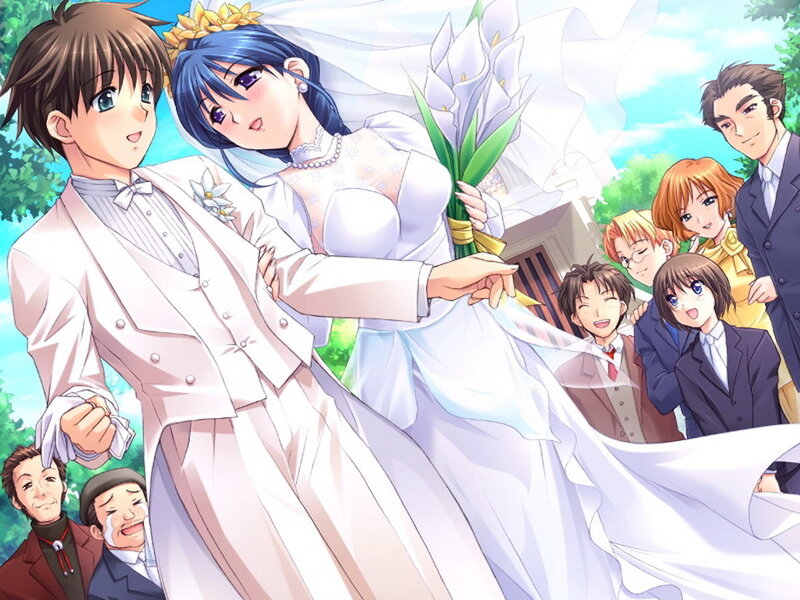 Bride and Groom Couple — White