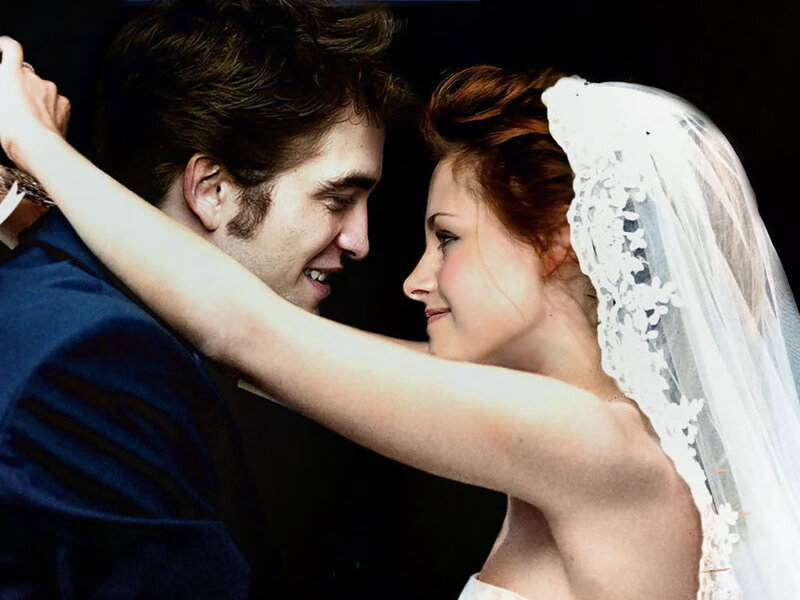 Bride and Groom Embracing — White, Intimate, Photograph, Veil