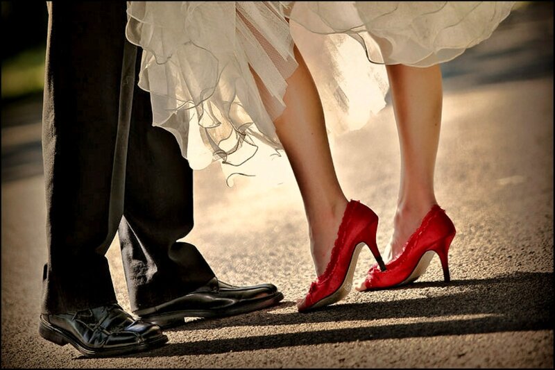 Bride and Groom Feet