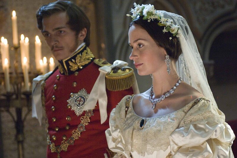 Bride and Groom in Wedding Attire