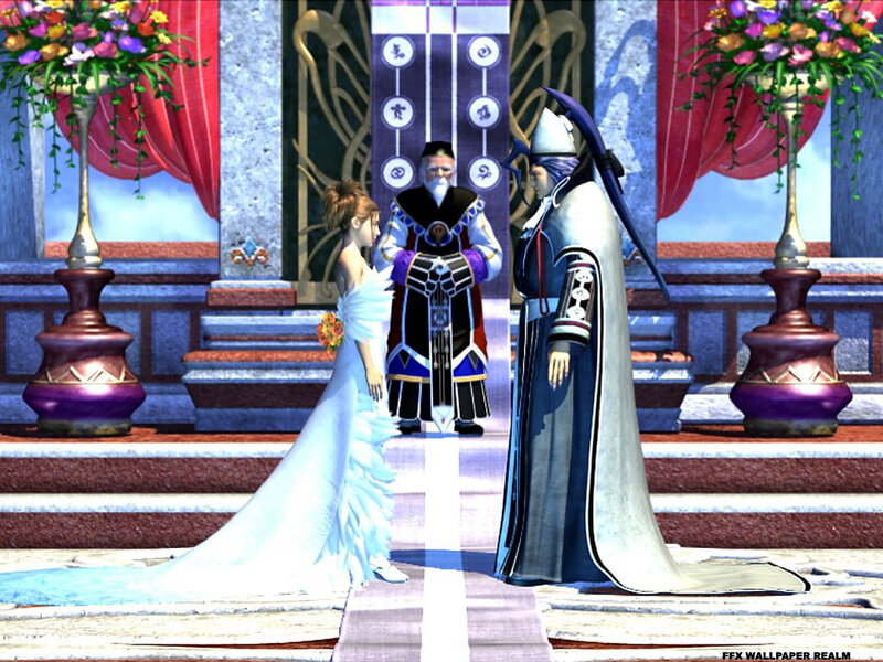 Bride and Groom in Wedding — White