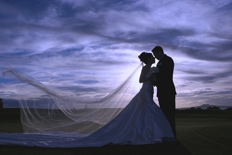Bride and Groom Silhouette