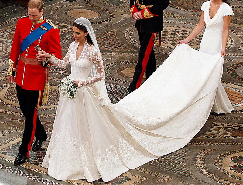 Bride and Groom Walking