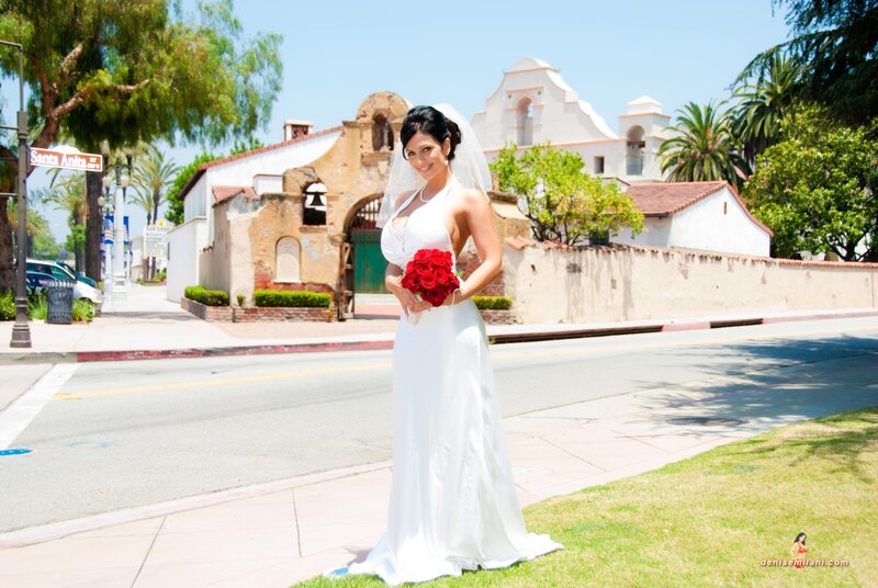 Bride at Santa Anita Park