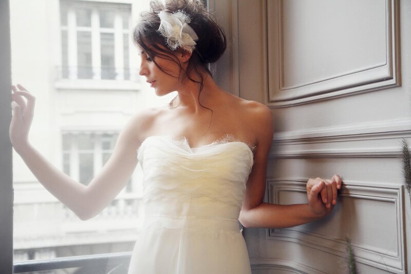 Bride by the window