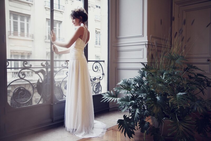 Bride by the window