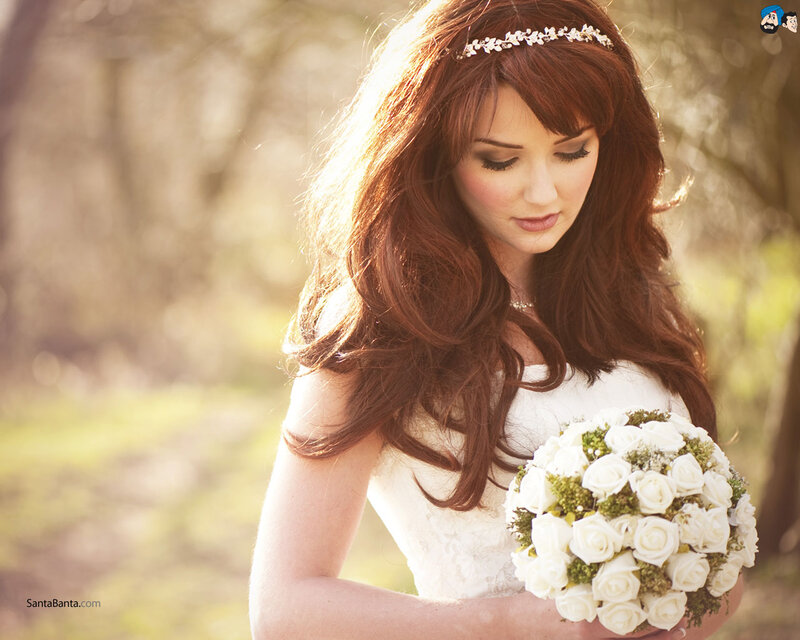 Bride Holding Bouquet — White, Serene, Afternoon, Photograph, Tiara