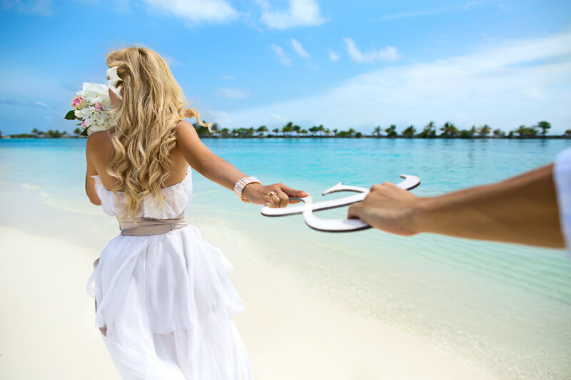Bride Holding Hands