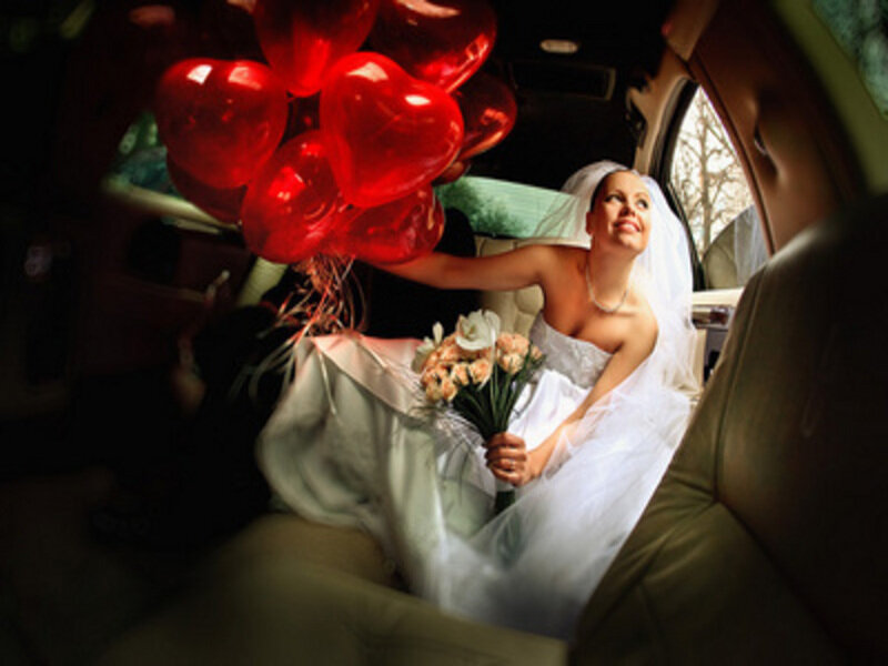 Bride in a Car — Red