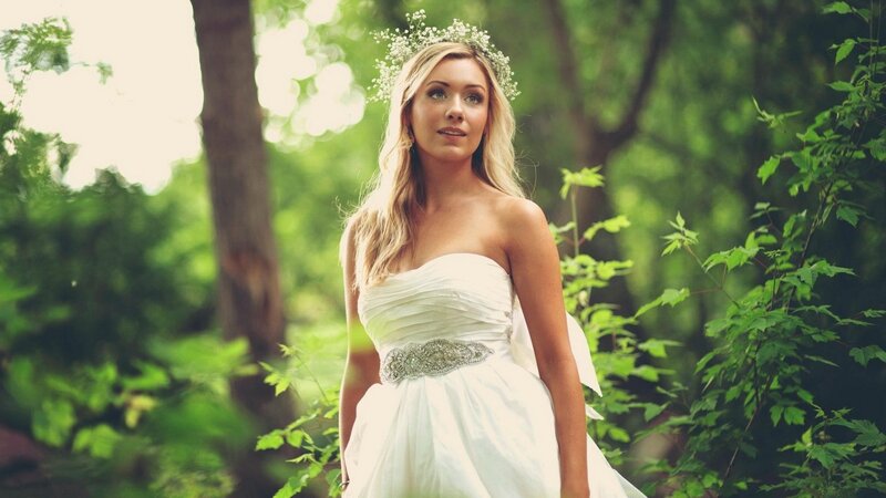 Bride in forest