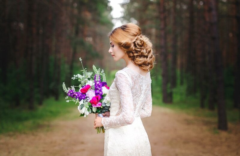 Bride in Forest — White, Serene, Afternoon