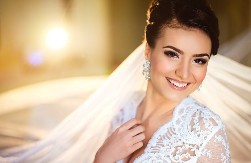 Bride in Lace Dress — White, Joyful