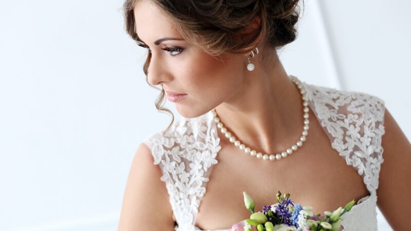 Bride in Lace Dress — White, Serene