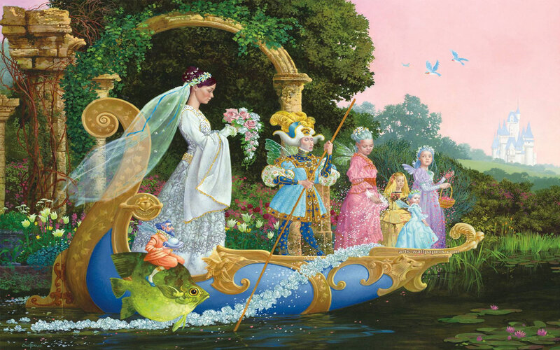 Bride in Ornate Boat