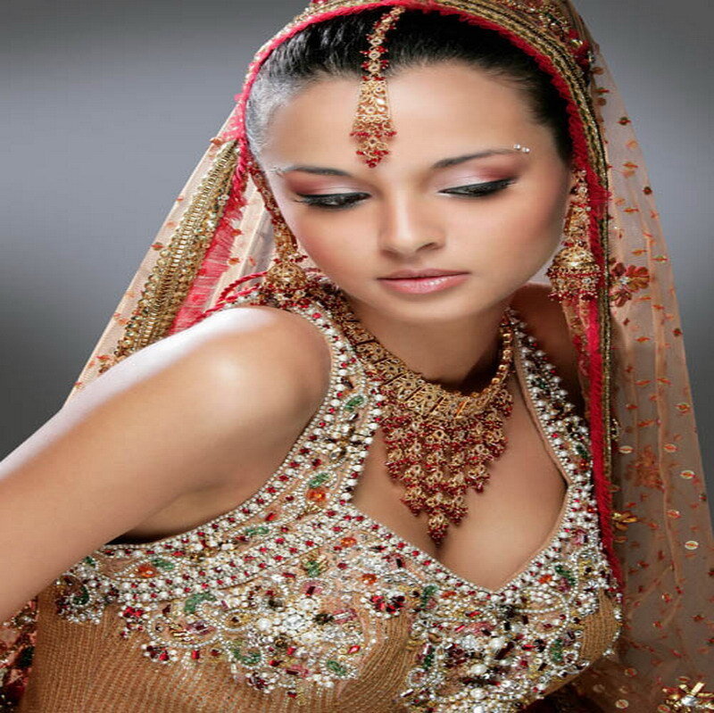 Bride in traditional Indian attire