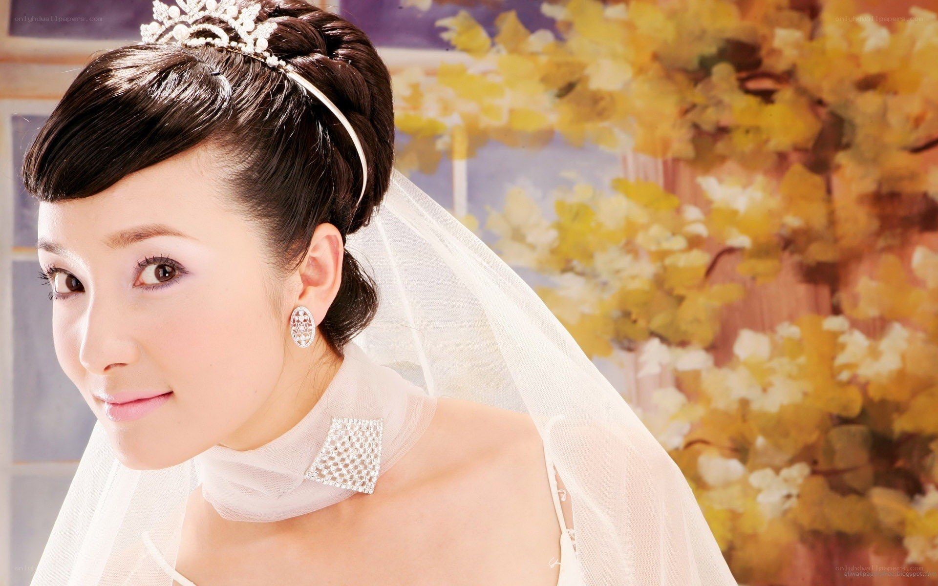 bride in wedding attire