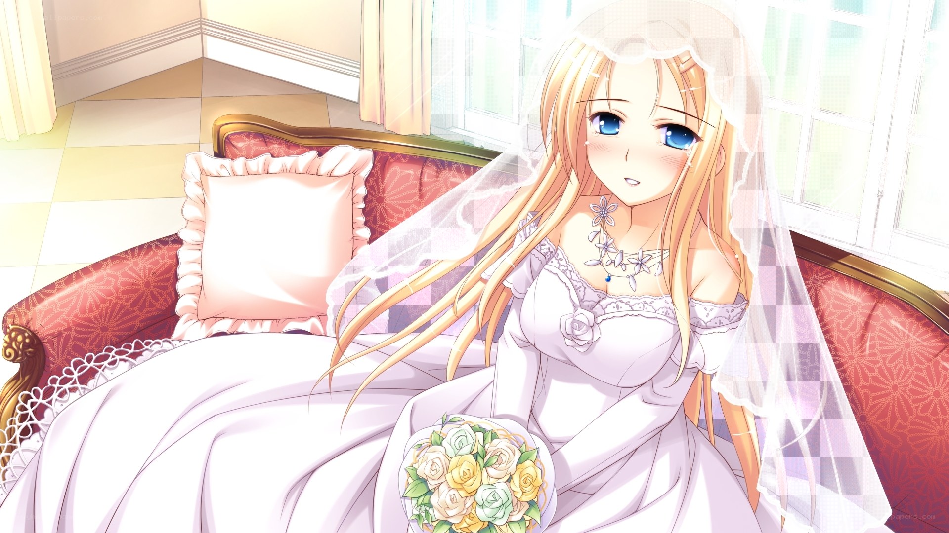 bride in wedding dress
