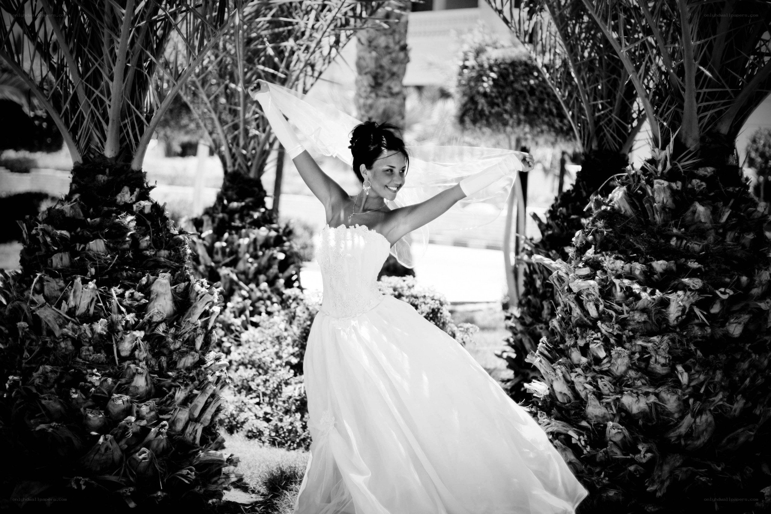 Bride in wedding dress