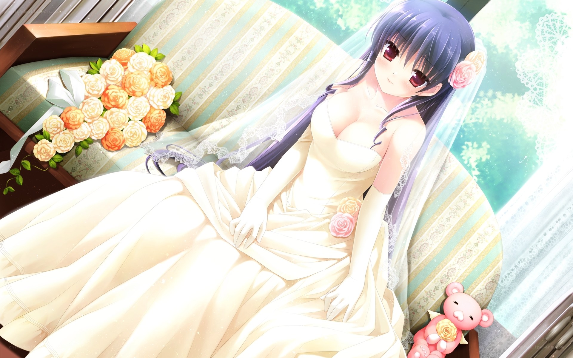 bride in wedding dress