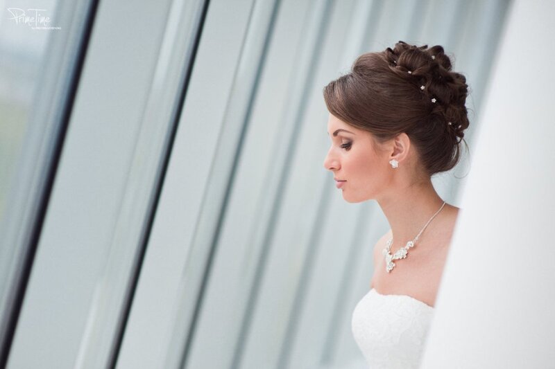 Bride in White Dress — Serene, Photograph