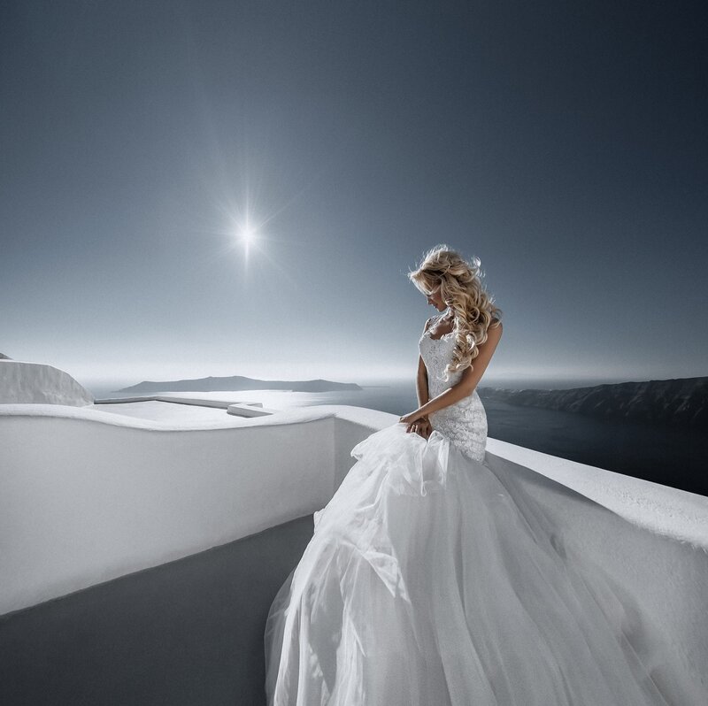 Bride in White Gown — Dramatic, Afternoon