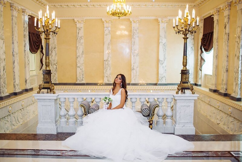 Bride in White Gown — Formal, Photograph