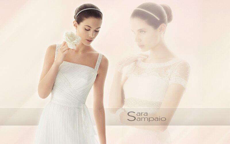 Bride in white wedding dress