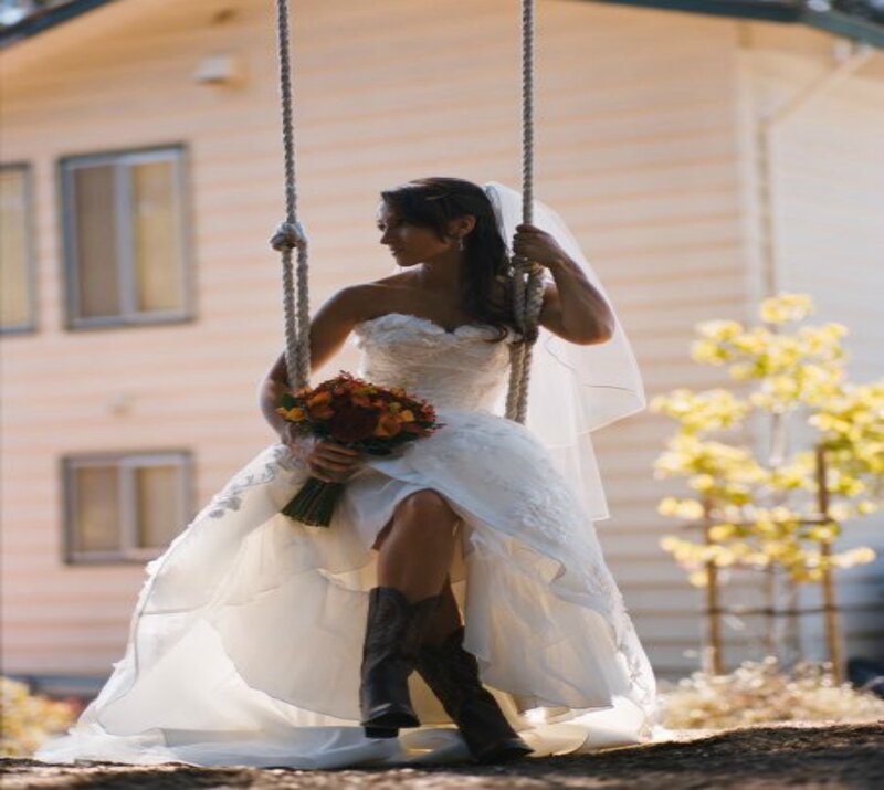 Bride on Swing