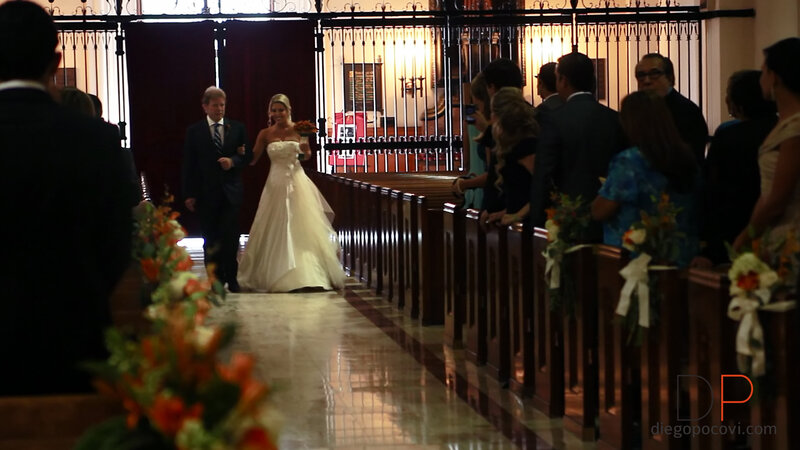 Bride Walking Aisle