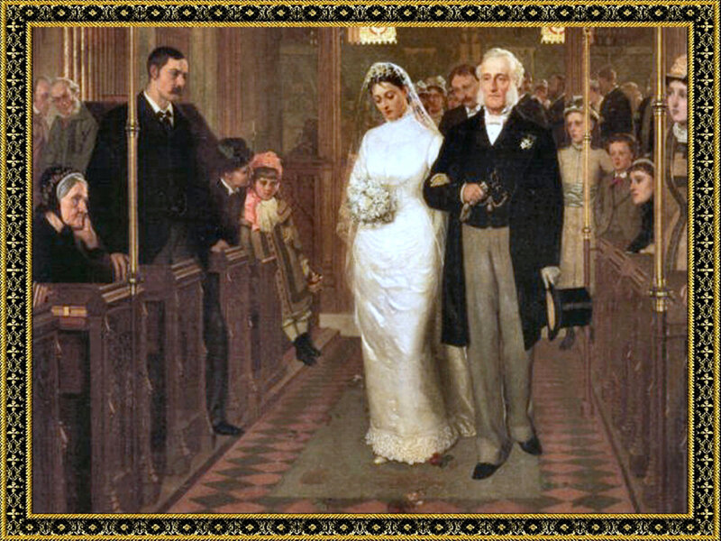 Bride Walking Down Aisle