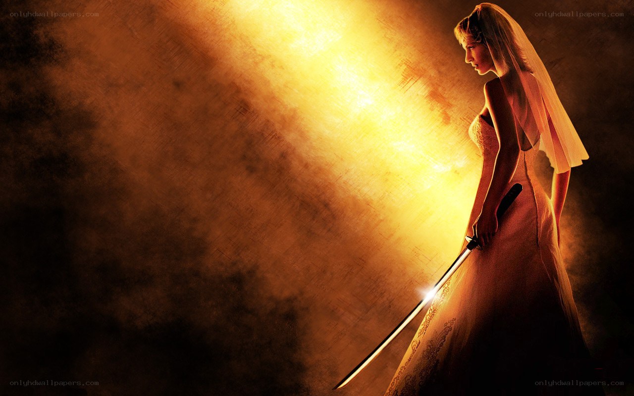 Bride with a sword