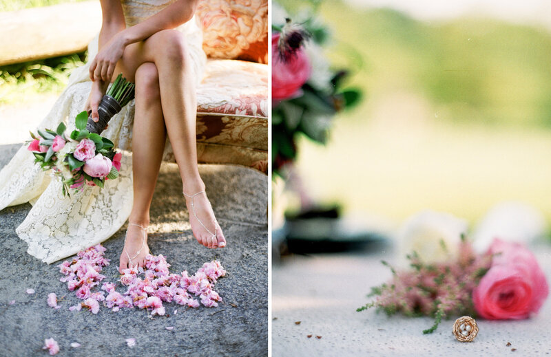 Bride with Bouquet — Pink