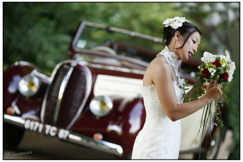 Bride with Bouquet — White