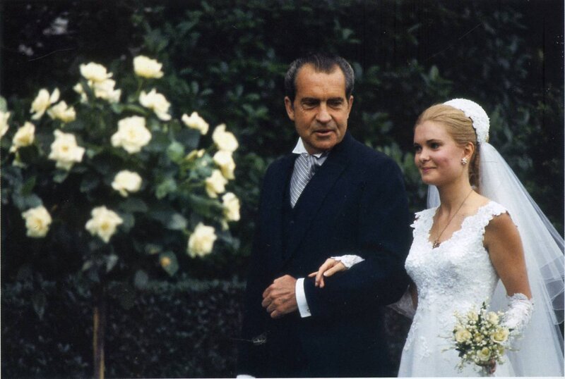 Bride with father at wedding