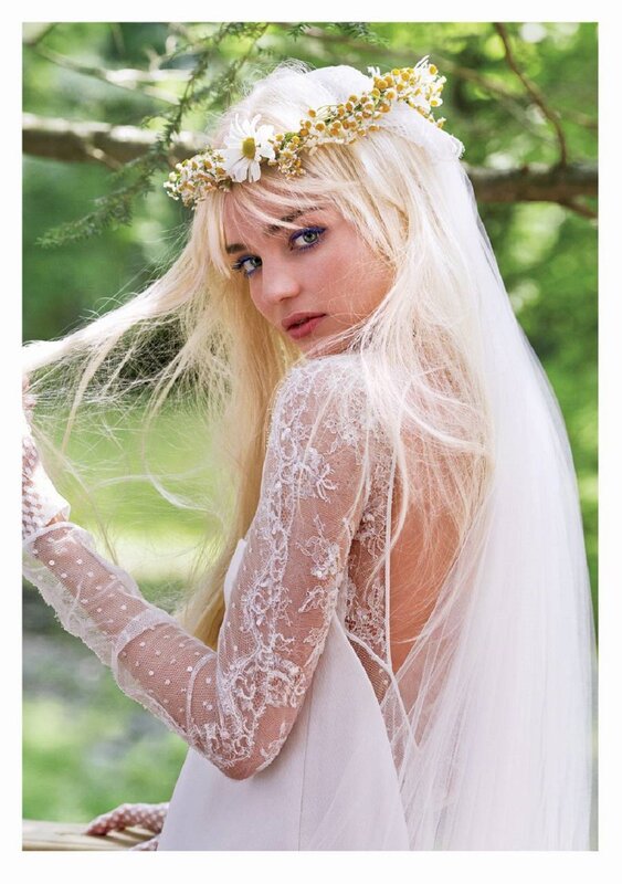 Bride with floral crown