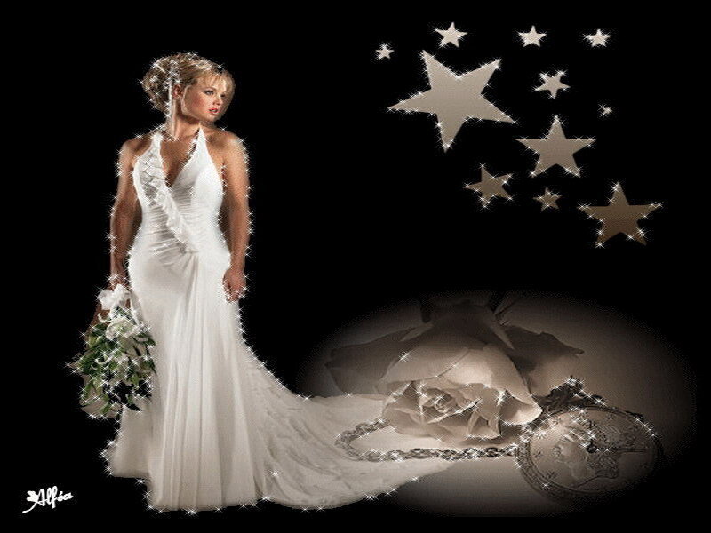 Bride with stars and rose