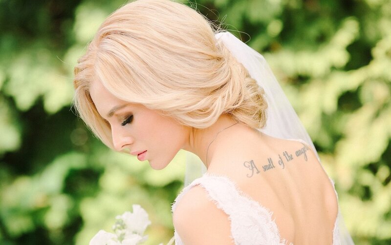 Bride with Tattoo — White