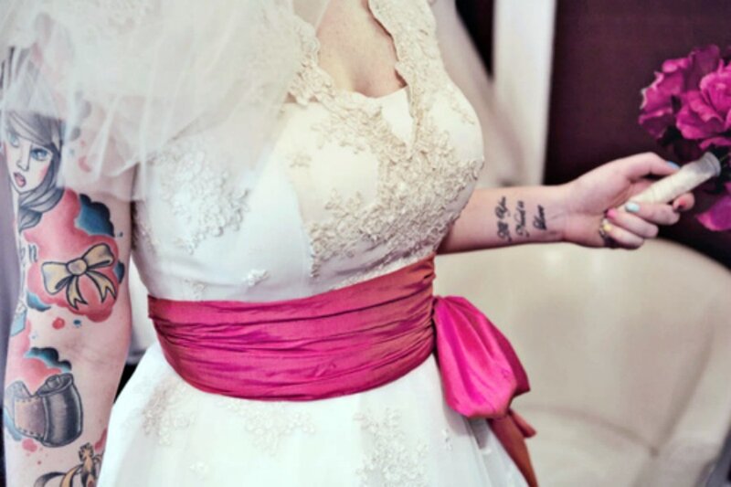 Bride with Tattoos