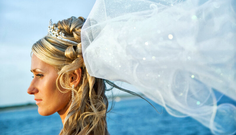 Bride with Veil — White