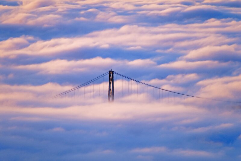 Bridge above the clouds