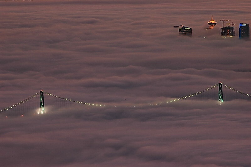 Bridge above the clouds