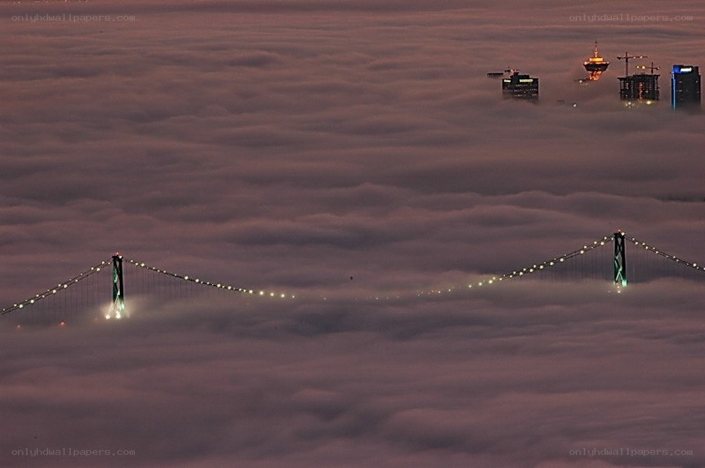 Bridge above the clouds