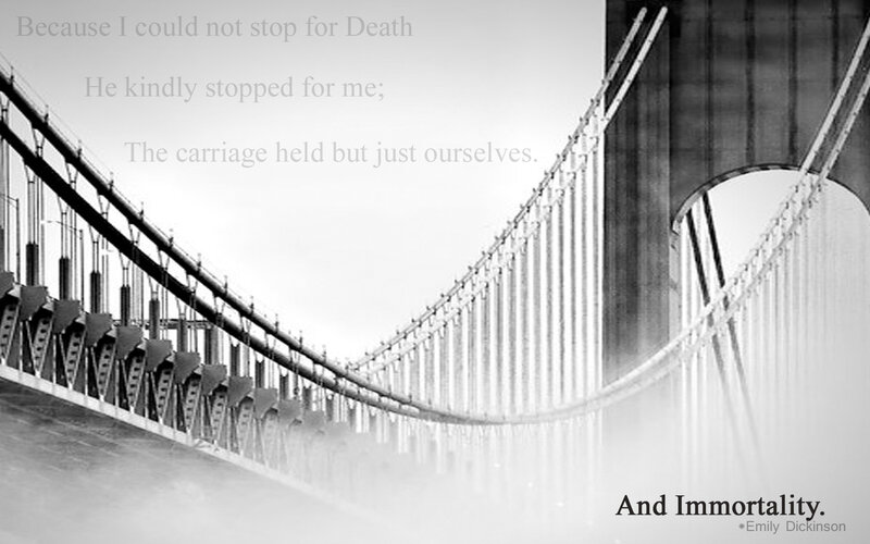 Bridge and poem text