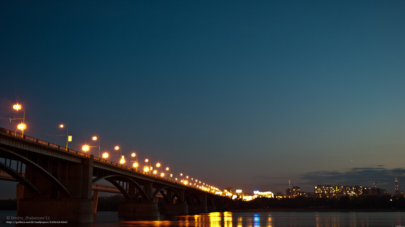 Bridge at Dusk — Blue, Calm