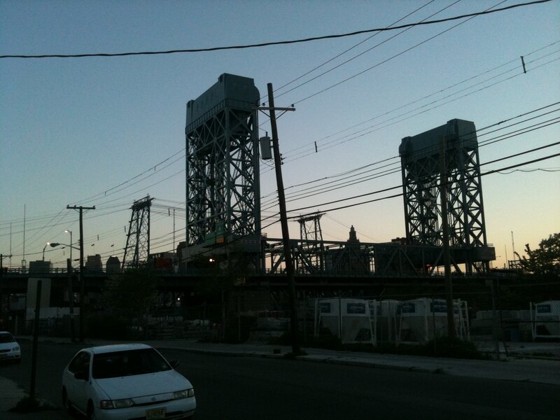 Bridge at dusk in New York